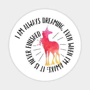 The Last Unicorn "Always Dreaming" Magnet